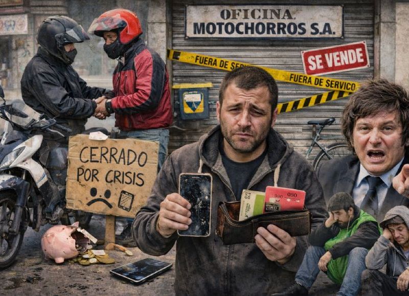 Ni para robar alcanza: la crisis obligó a Motochorros SA a bajar la persiana